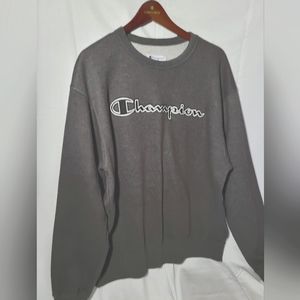 Champion Mens Grey Pullover Sweater Large